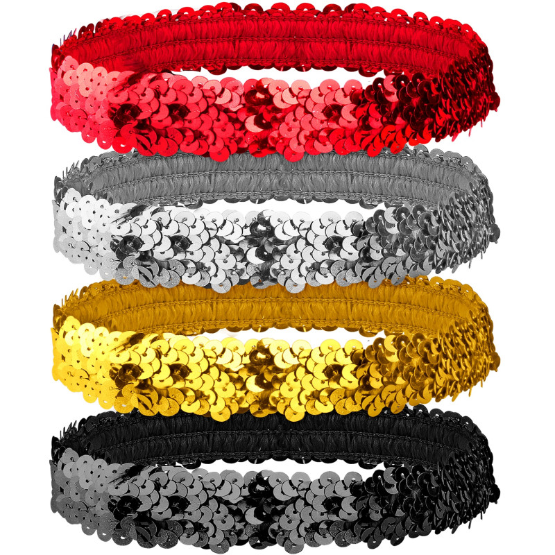 Charlestonová flitrová čelenka retro